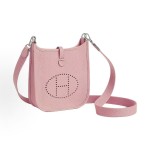 HERMES Evelyne 16 Amazone Silver Buckle crossbody single-shoulder bag 16 Women\'s 3Q Rose Sakura Pink